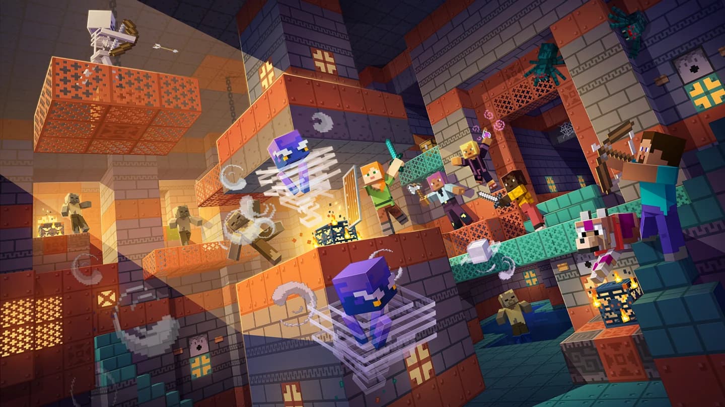 Minecraft landscape — Block Arena